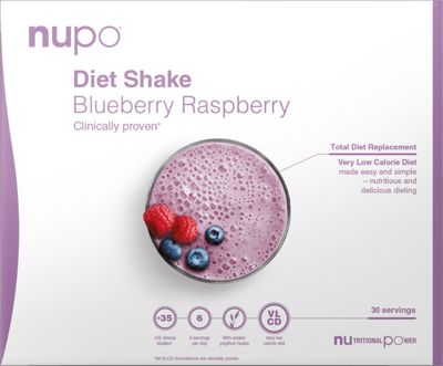 1 pk. Nupo Diet Shake Value Pack - Blueberry Raspberry 30 port.