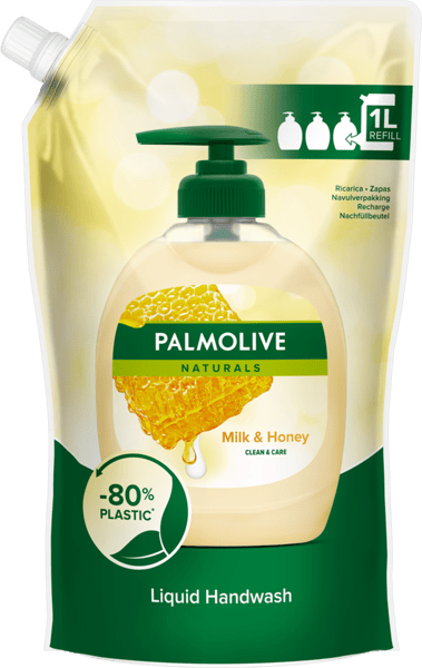 Modelbillede af Palmolive fl. håndsæbe M&H Refill 1000 ml