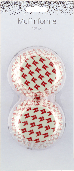 1 pk. Muffinsforme alm. 100 stk. flag