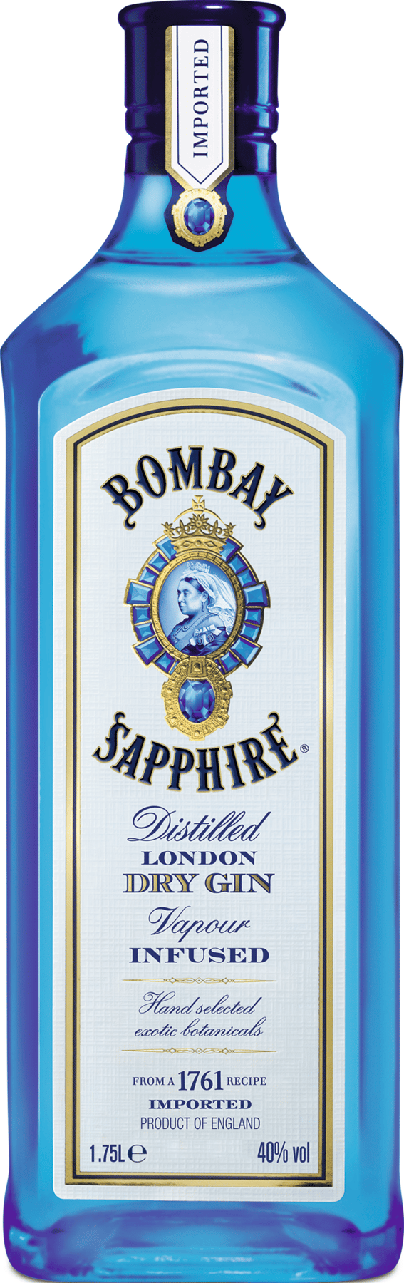 Bombay Sapphire London Dry Gin 40% 1,75 l.