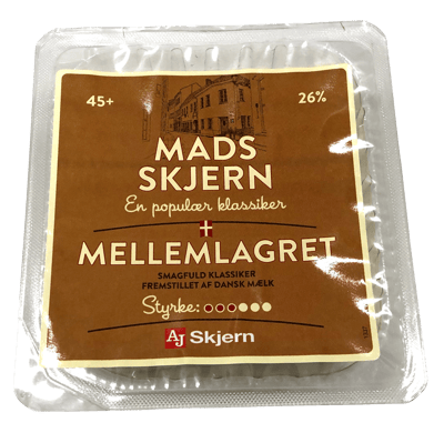 Modelbillede af Mads Skjern Skiveost ML 45+ 250 g