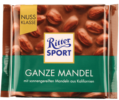 1 stk. Mælk Hele Mandler Ritter Sport 100g