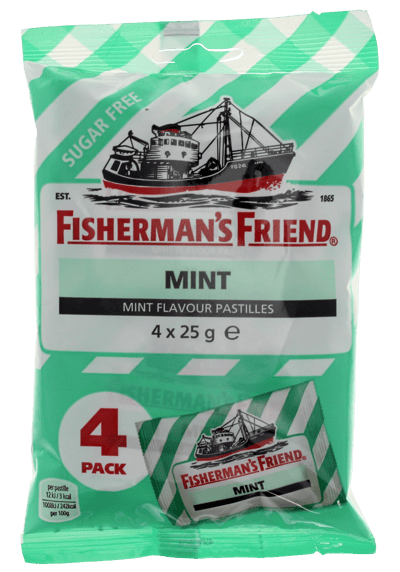 Fisherman's Friend Mint Green Stripe 4-pak 100g