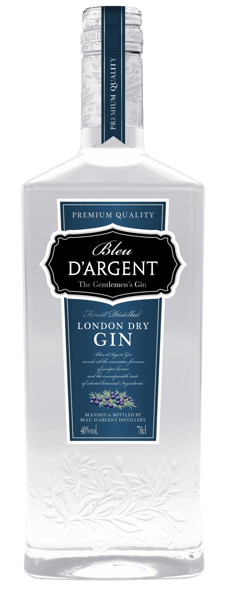 Modelbillede af Bleu d'Argent Gin 40% 0,7 l.