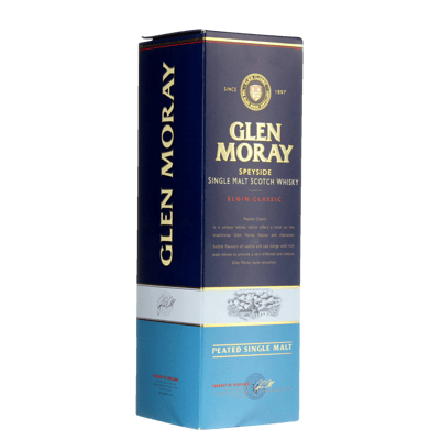 Modelbillede af Glen Moray Peated 40% 0,7 l.
