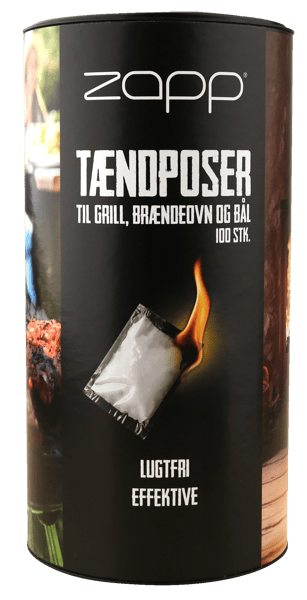 3 pk. Zapp Optændingspose tønde 100 stk
