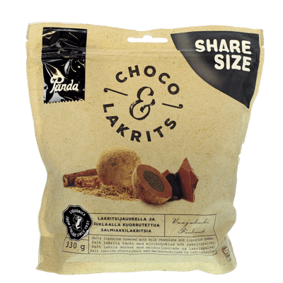 Panda Choco Lakrits 330g