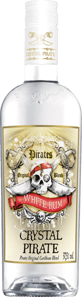 Modelbillede af Crystal Pirate White Rum 37,5% 1 l.