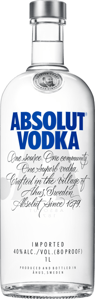 Modelbillede af Absolut Vodka 40% 1 l.