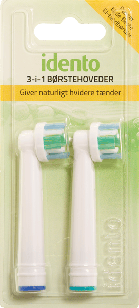 Idento 3-i-1 Børstehoveder 2 stk.