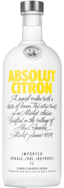 Modelbillede af Absolut Vodka Citron 40% 1 l.