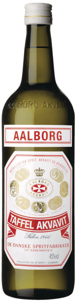 Modelbillede af Aalborg Taffel Akvavit Rød 45% 1 l.
