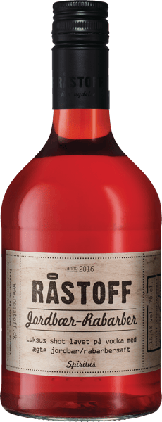 Modelbillede af Råstoff Jordbær/Rabarber Shot 16,4% 0,7 l.