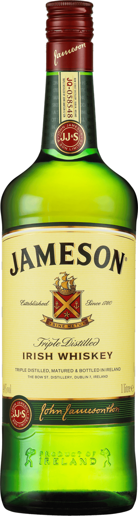 Jameson Irish Whiskey 40% 1 l.