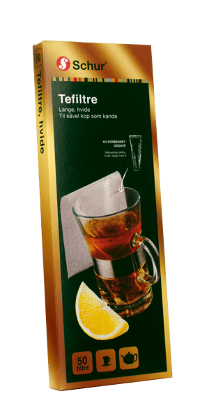 1 pk. Schur Tefilter lange hvide 50 stk
