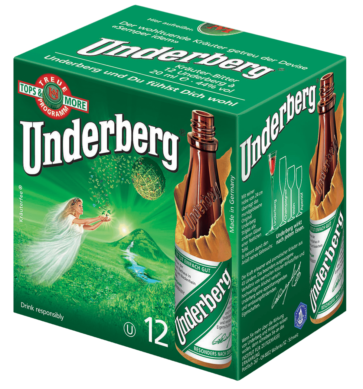 Underberg 44% 12 x 2 cl.