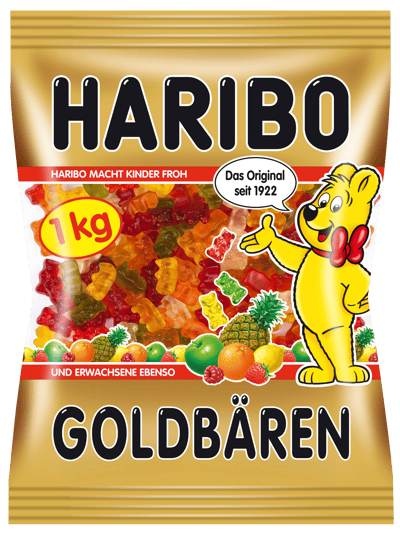 Modelbillede af Haribo Guldbamser 1 kg