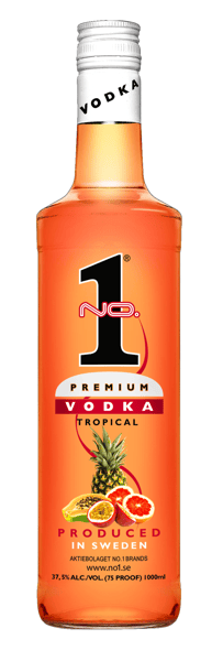 Modelbillede af No.1 Premium Vodka Tropical 37,5% 1 l.