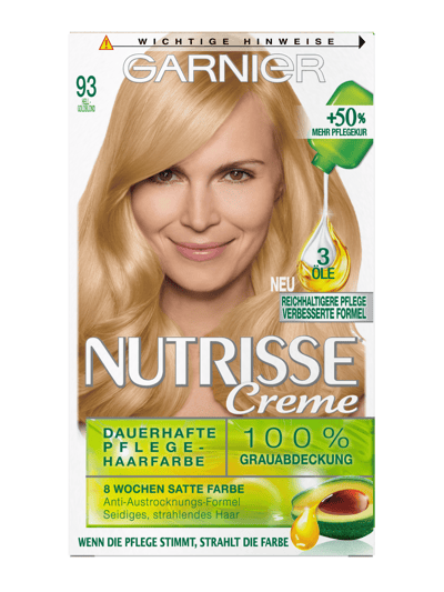 Modelbillede af Garnier Nutrisse 93 Hellgoldblond