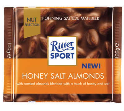 Modelbillede af Ritter Sport Honning Saltede Mandler 100 g