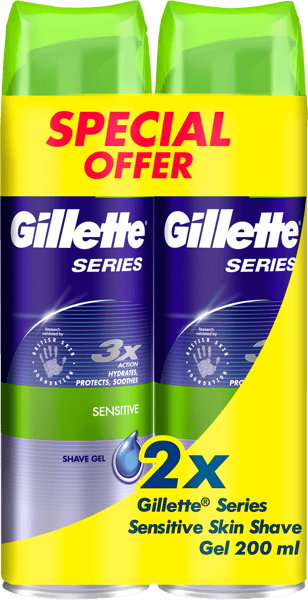 Modelbillede af Gillette Series Gel Sensitive dobbeltpakke