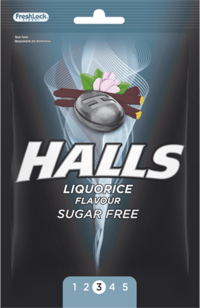 Modelbillede af Halls Liquorice 65 g