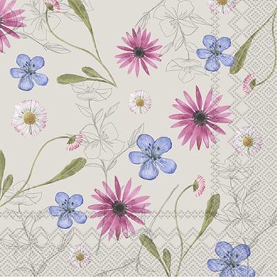Modelbillede af 20 stk. Servietter 33x33 cm. Deko