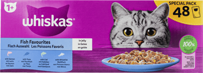 Modelbillede af Whiskas Menubox Gel Fisk 48x85 g