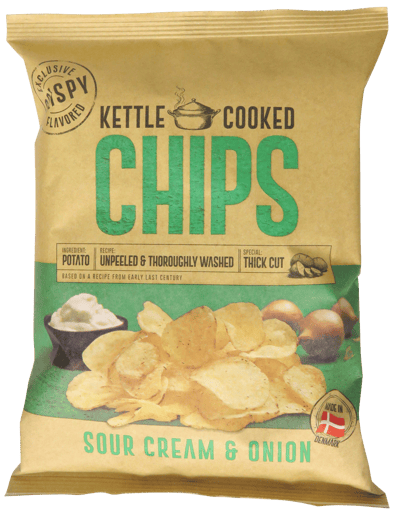 Modelbillede af Kettle Cooked Chips Sour Cream & Onion 150 g