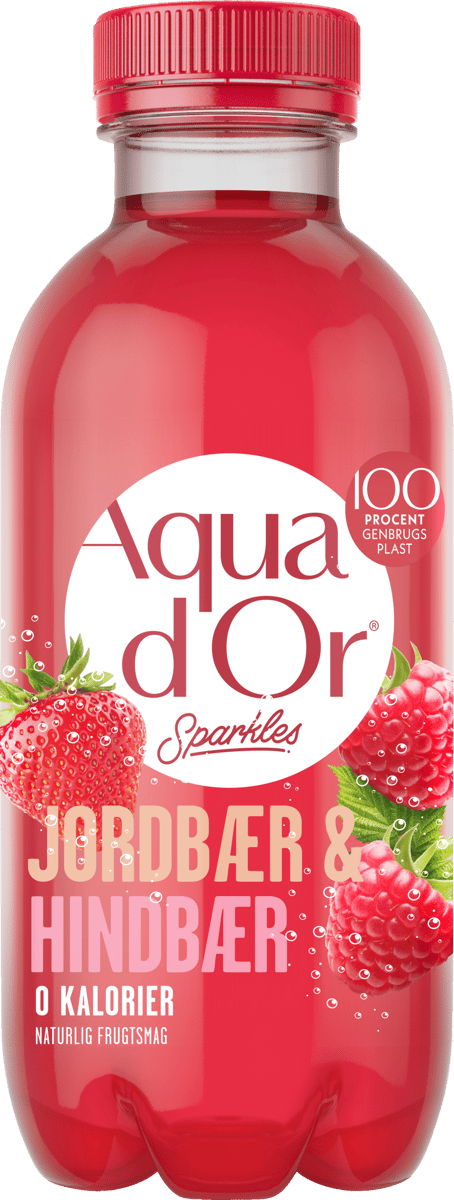 Aqua D'or Sparkles Hindbær & Jordbær pet