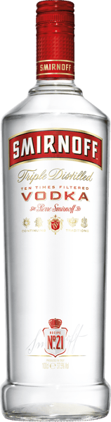 Modelbillede af Smirnoff Vodka 37,5% 1 l.