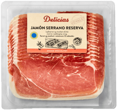 Modelbillede af Delicias Jamón Serrano Skinke 250 g