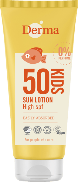Modelbillede af Derma Kids Sollotion SPF50 150 ml