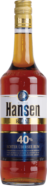 Modelbillede af Hansen Rom Blå 40% 0,7 l.