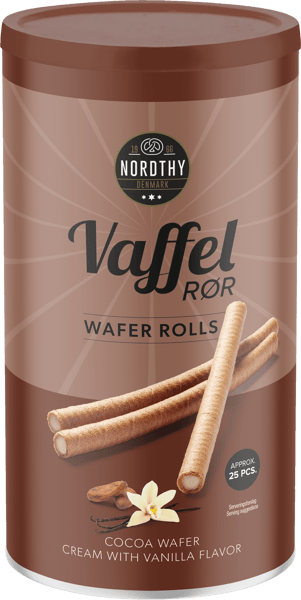 Modelbillede af Nordthy Vaffelrør Kakao med Vanilje 250g