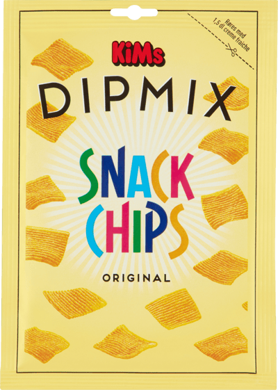 Modelbillede af Kims Dip Mix Snack Chips Original 13g