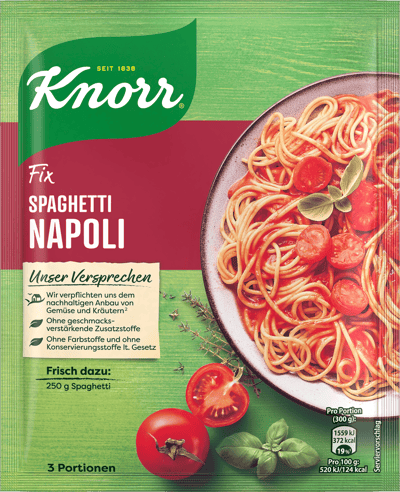 Modelbillede af Knorr Spaghetti Napoli Fix 39g