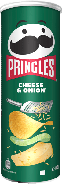 Modelbillede af Pringles Cheese & Onion 165 g.