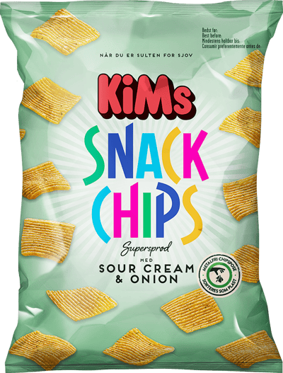 Modelbillede af Kims Snack Chips Sour Cream & Onion