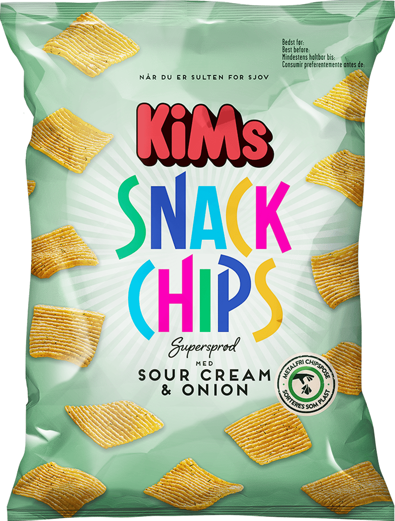 Kims Snack Chips Sour Cream & Onion