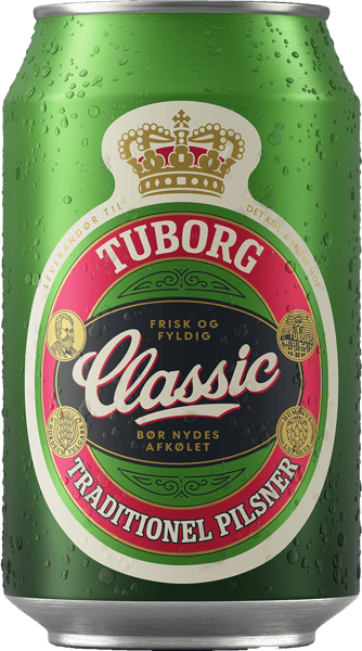 Modelbillede af Tuborg Classic Pilsner - 4,6% øl, 24x33cl dåse