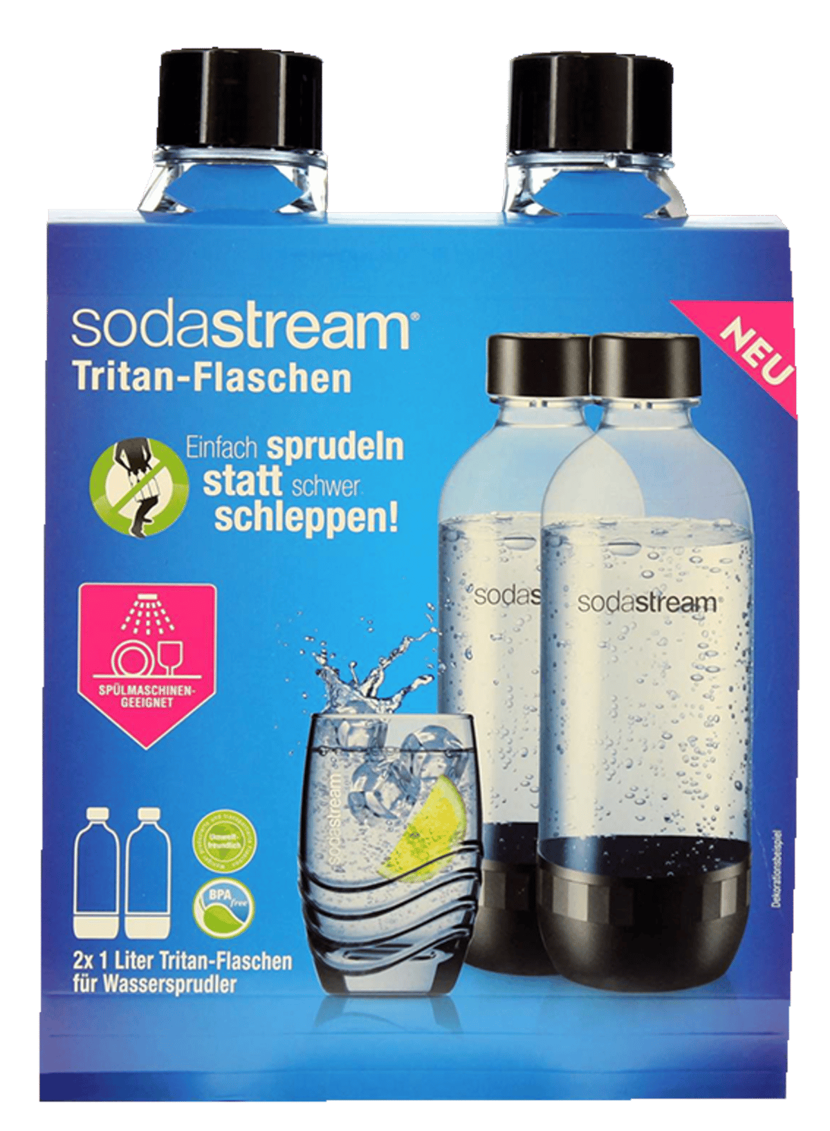 Sodastream Flaske 2 pak (opvaskemaskine)