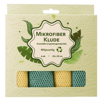 Modelbillede af Mikrofiber rengøringsklude 4-pak