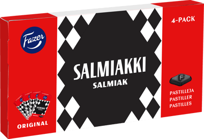 Modelbillede af Fazer Salmiakki 4-Pak 160g