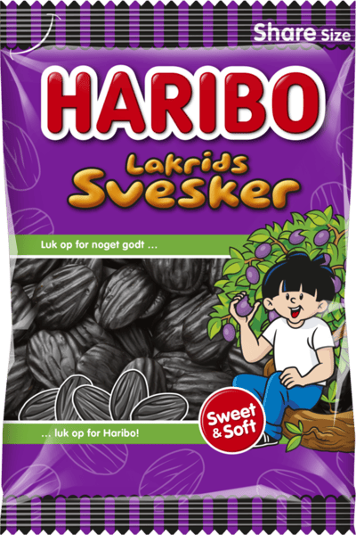 Modelbillede af Haribo Lakrids Svesker 375 g