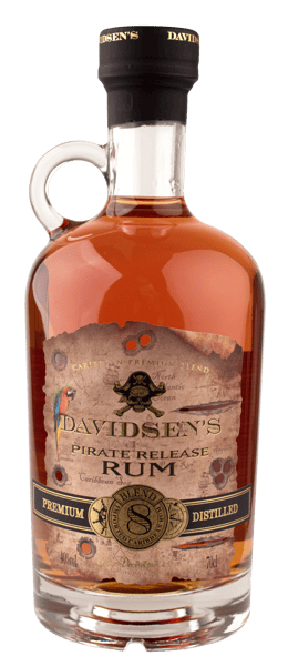 Modelbillede af Davidsen's Pirate Release, Caribbean Dark Rum - Blend 8 40% 0,7 l.