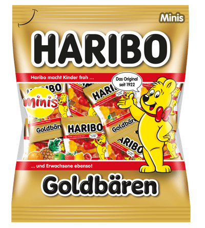 Modelbillede af Haribo Mini Guldbamser 250 g