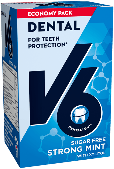 Modelbillede af V6 Strong Mint Økonomipakke 72 g