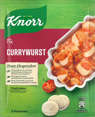 Modelbillede af Knorr Fix Currywurst 36 g