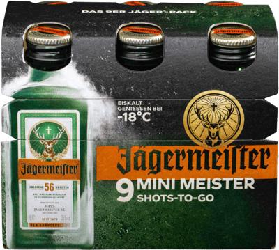 Modelbillede af Jägermeister 35% 9x0,02 l.